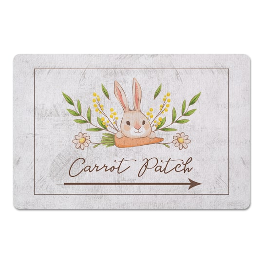 Bunny And Carrot Mat 27" x 18" Floor Mat